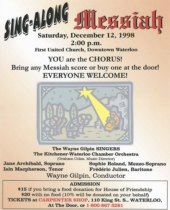 The Wayne Gilpin SINGERS Singalong Messiah