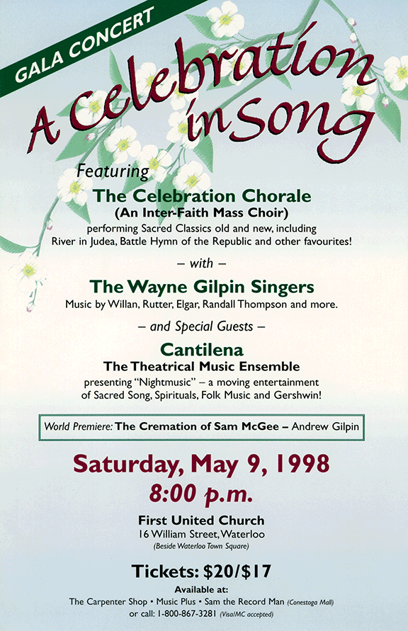 The Wayne Gilpin SINGERS A Celebration in Song