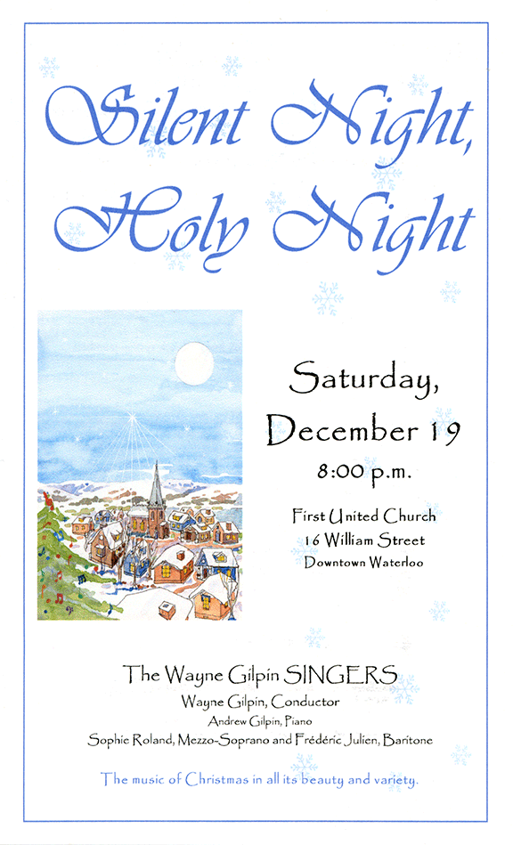 The Wayne Gilpin SINGERS Silent Night, Holy Night