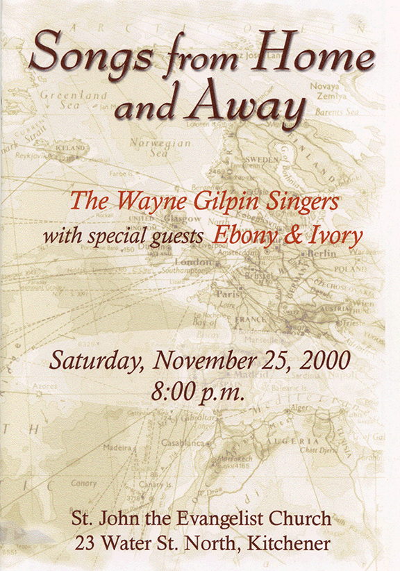 The Wayne Gilpin SINGERS Songs from Home and Away