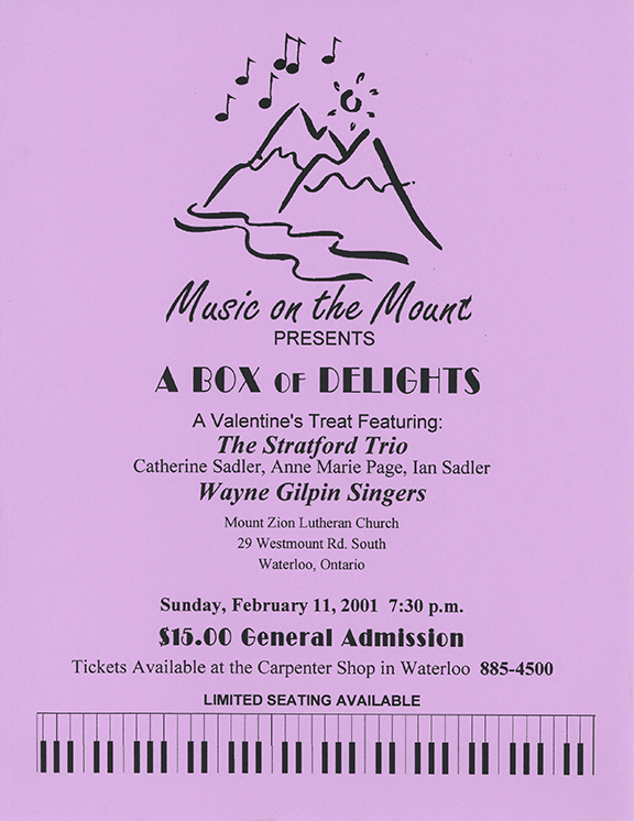 The Wayne Gilpin SINGERS A Box of Delights