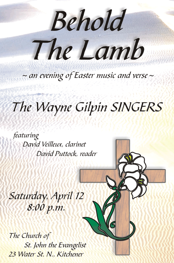 The Wayne Gilpin SINGERS Behold The Lamb