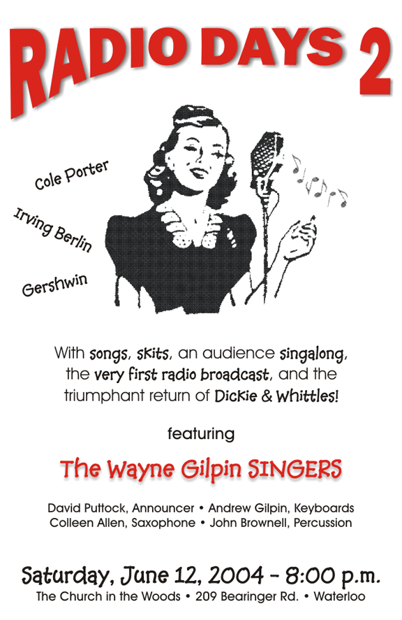 The Wayne Gilpin SINGERS Radio Days 2