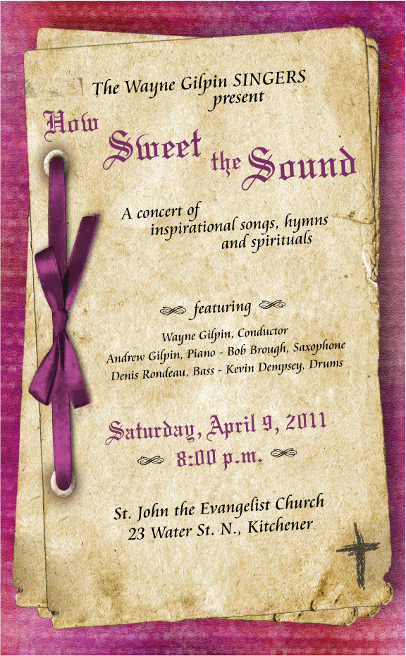 The Wayne Gilpin SINGERS How Sweet the Sound