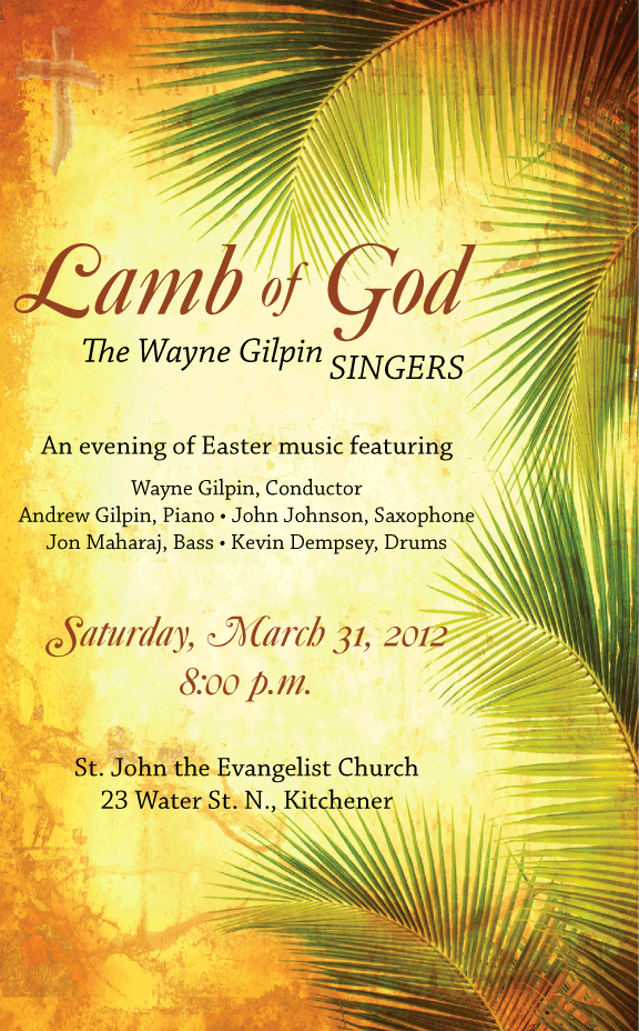 The Wayne Gilpin SINGERS Lamb of God