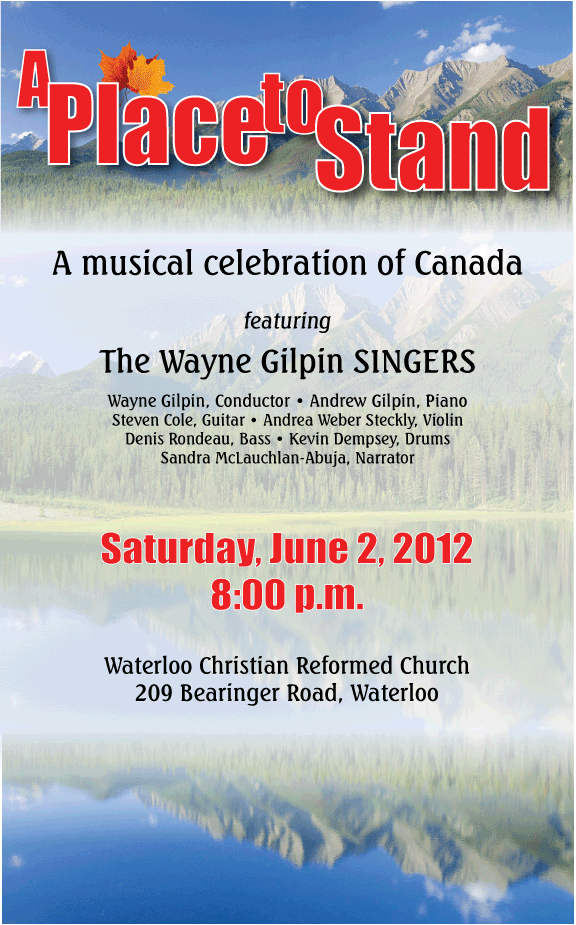 The Wayne Gilpin SINGERS A Place to Stand