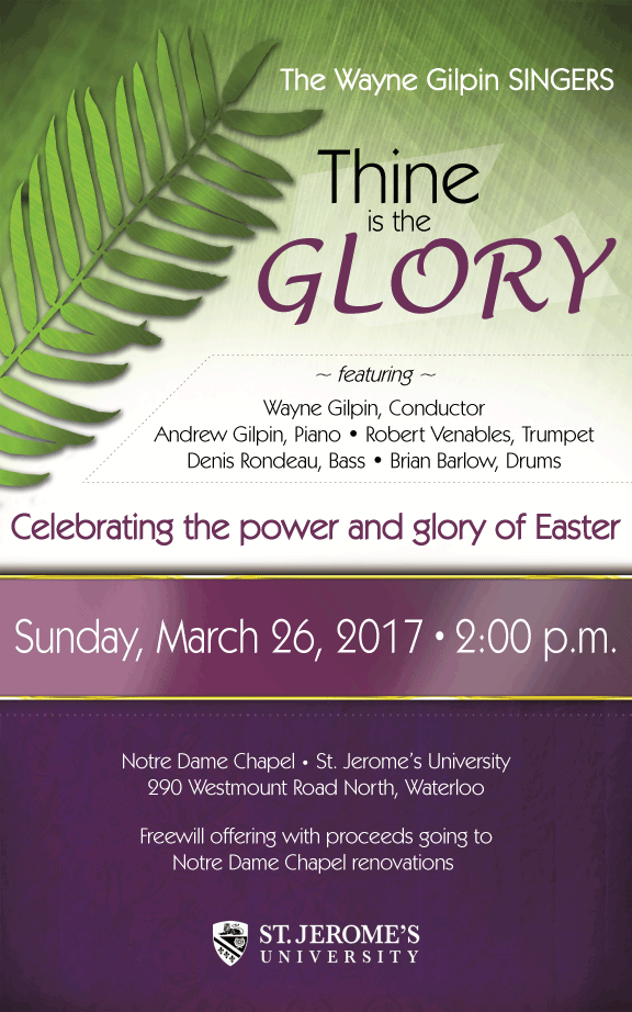 The Wayne Gilpin SINGERS Thine is the Glory